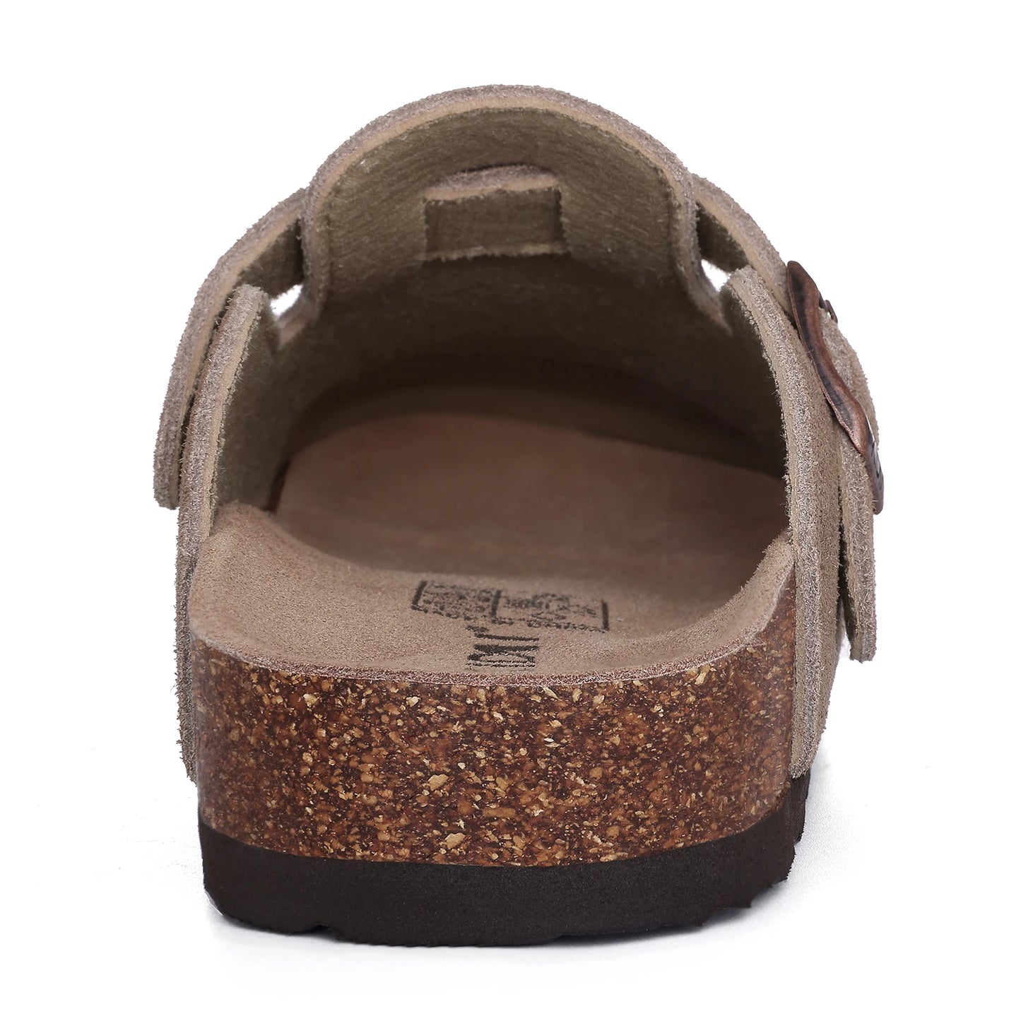 Kidmi Genuine Suede Mules with Cork Footbed for Men