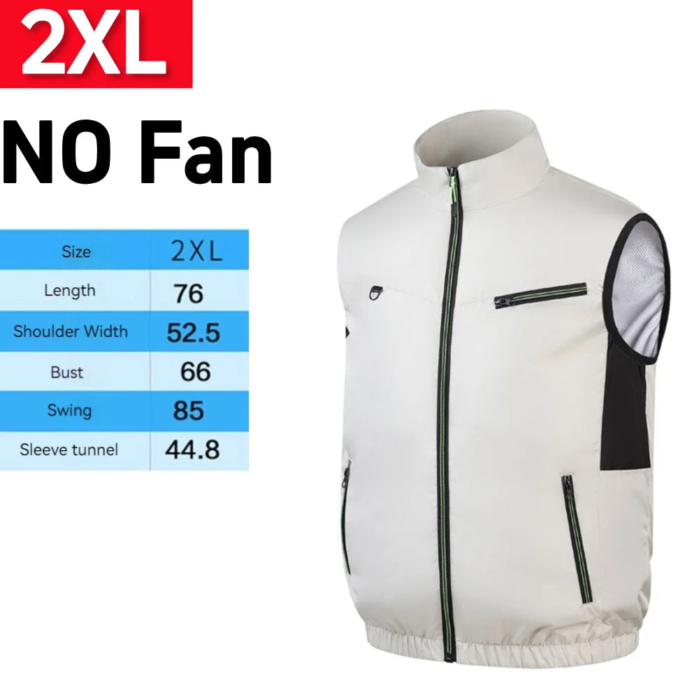 Cooling Vest Breathable Fan Vest Sleeveless Workwear