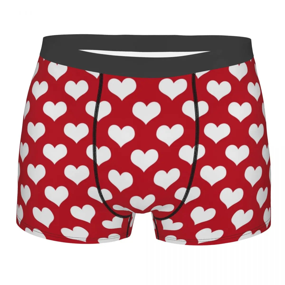 Boxer Shorts Red Hearts Men's Underwear