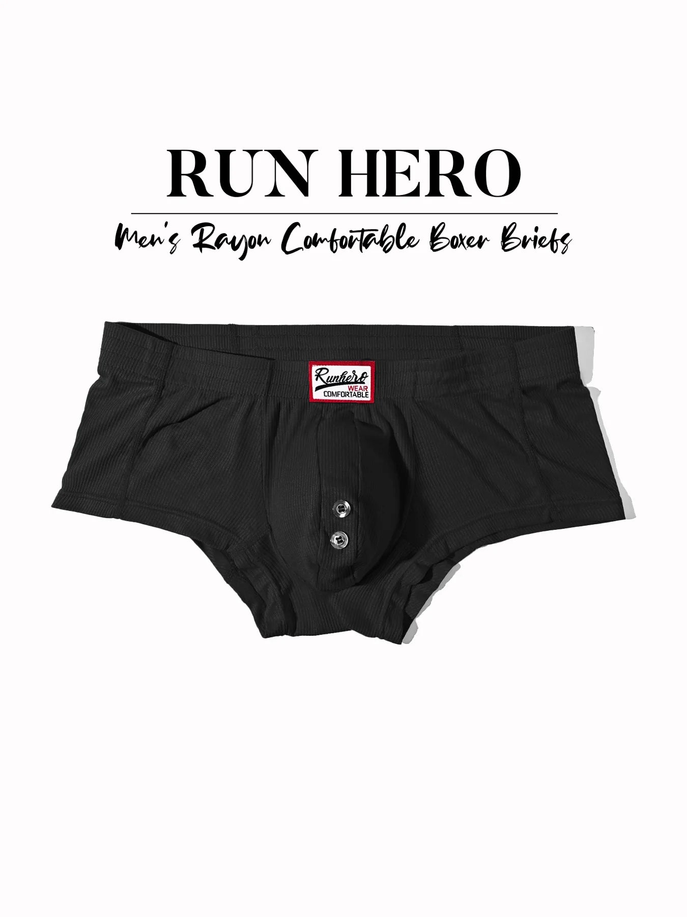 Men's Boxer Shorts Low-Waist Underwear U Convex Pouch