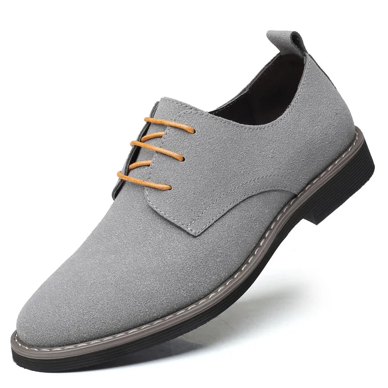 Men's Casual Dress Shoes in Black Oxford Fabric