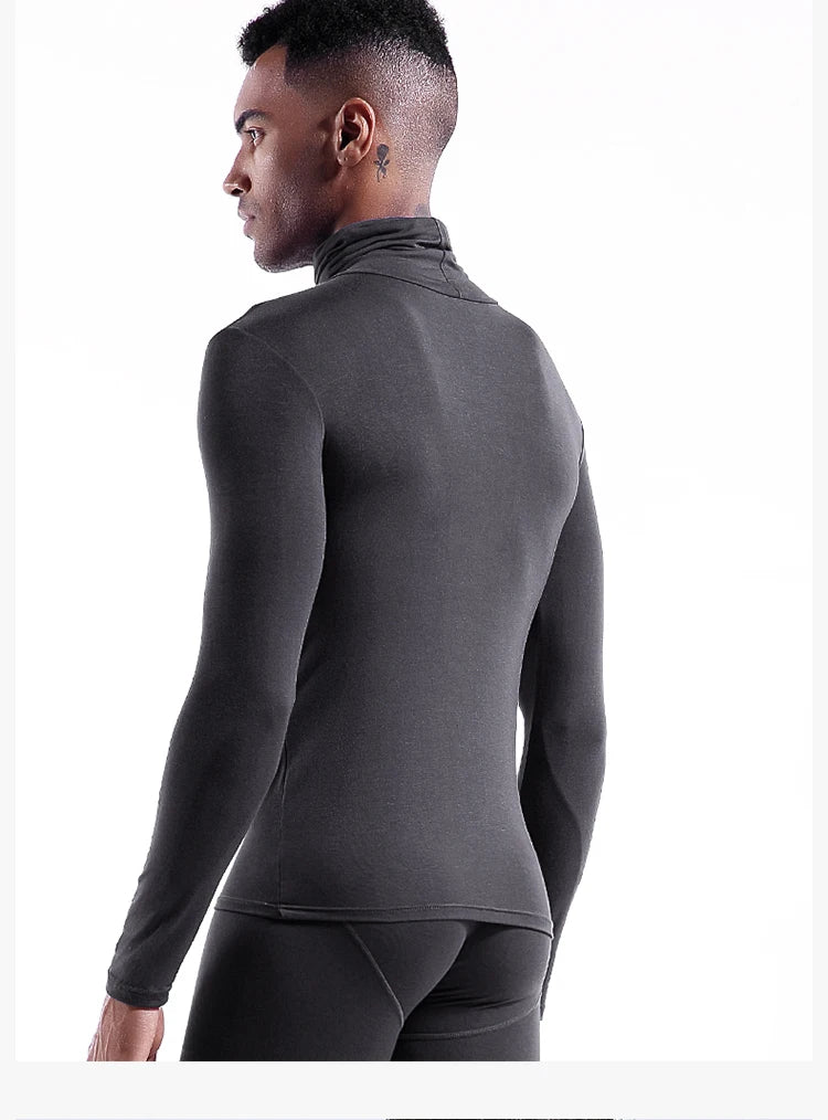 Men's Thermal Turtleneck Bohemian Lapel