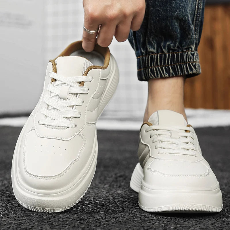 Men's Casual PU Slippers for Outdoor Use