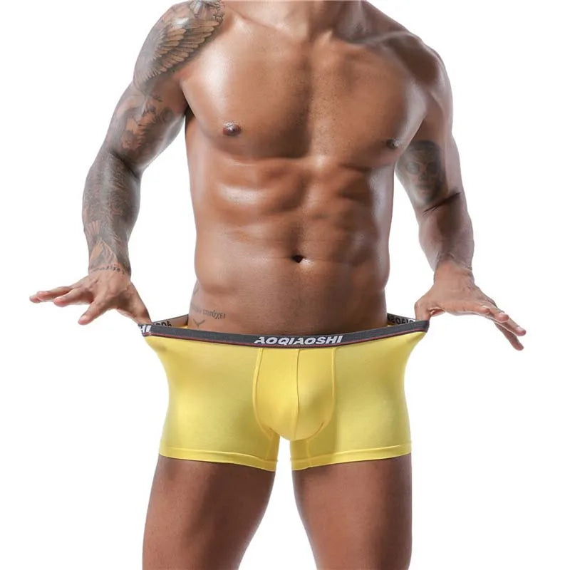 Men's Modal Boxer Shorts U Pouch Breathable Underwear