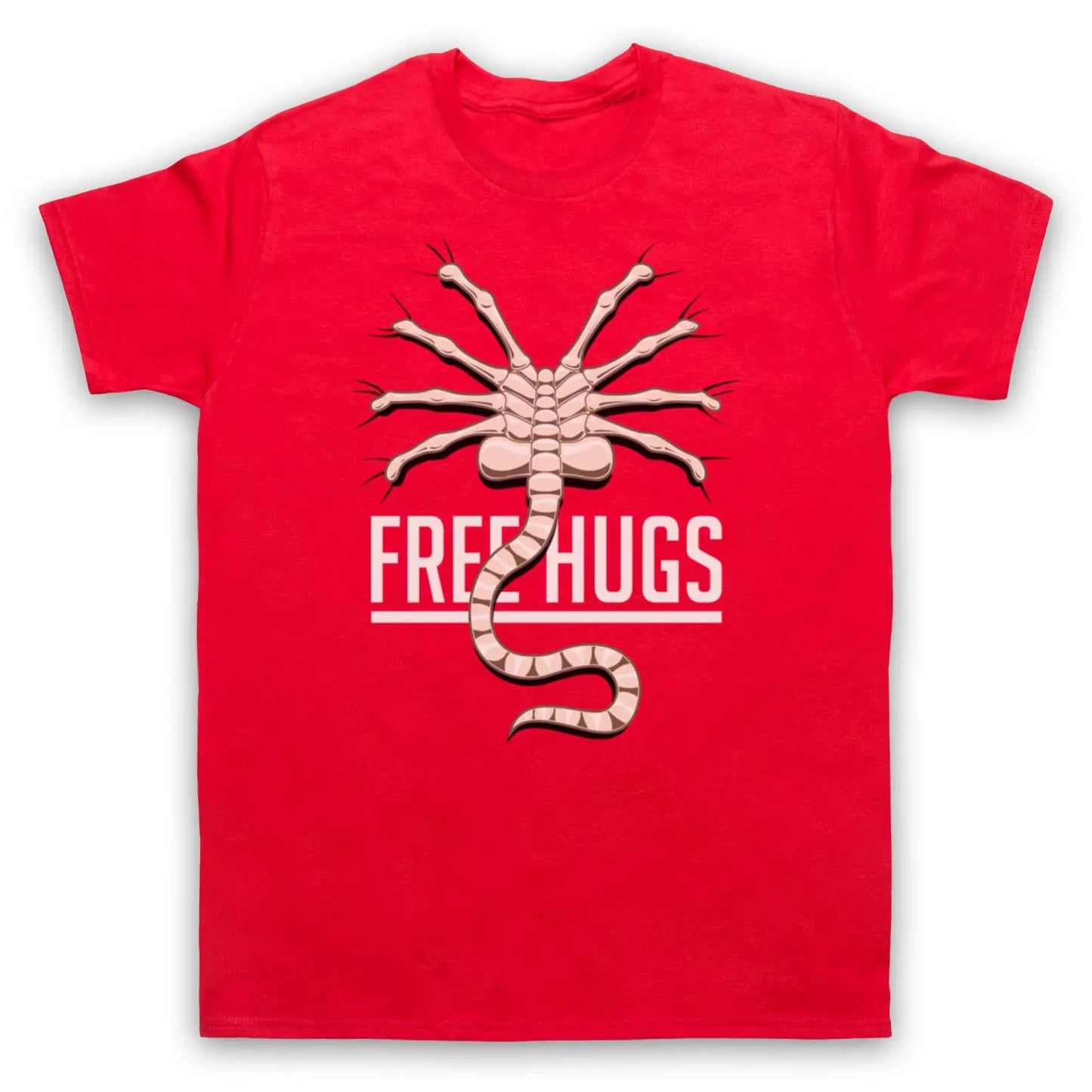 NONE 2026 T-shirts "Alien" Movie 'FREE HUGS' ALIENS FACEHUGGER ALIEN SCI FI