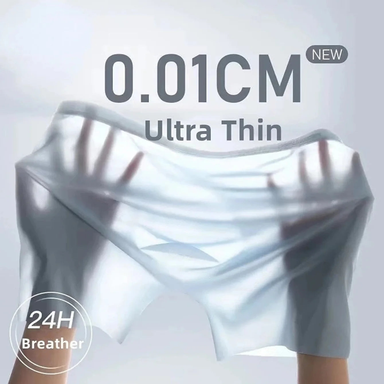 Mens Ice Silk Boxer Shorts Antibacterial Breathable Underwear