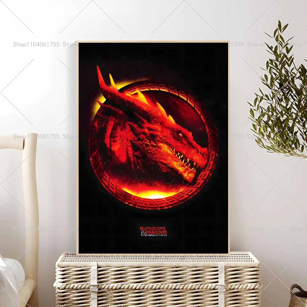 1PC Role playing Games Dungeons & Dragons Poster Self-adhesive Art Waterproof Paper