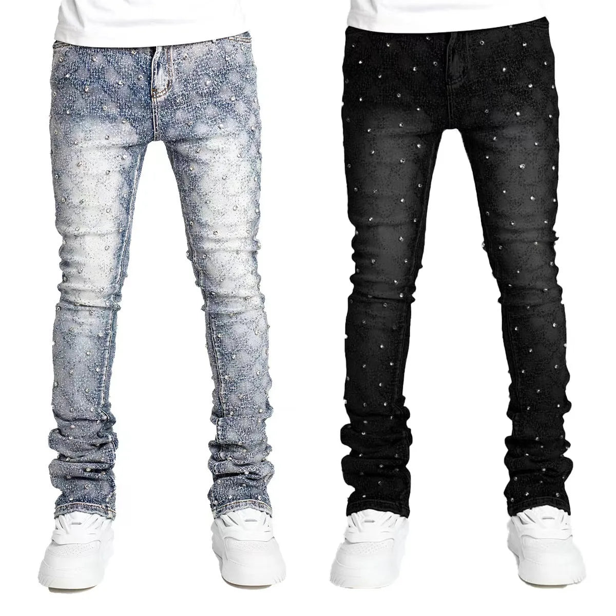 Men's Straight Denim Jeans for Spring and Summer