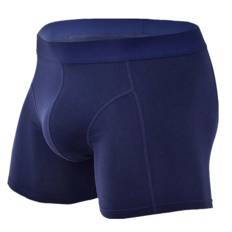 Cotton Boxer Shorts for Men - Middle Waist U Convex
