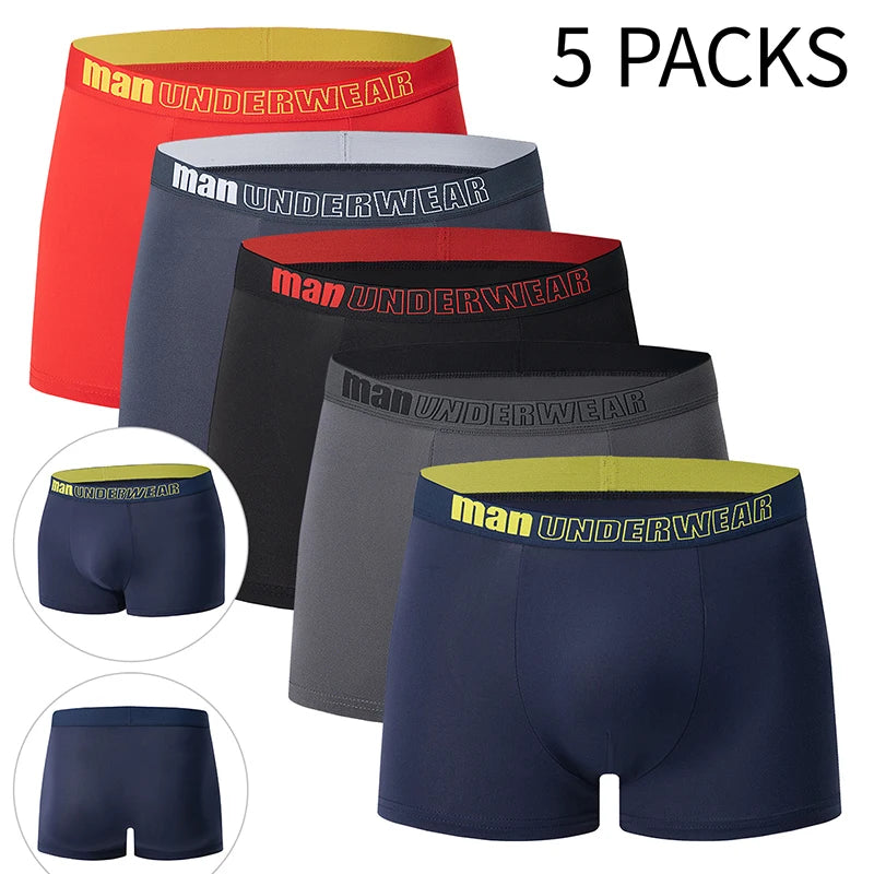 Men's Fashion Printed Boxers Breathable Underwear 6XL