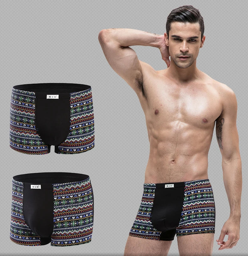 Bamboo Fiber Boxer Shorts for Men L-5XL