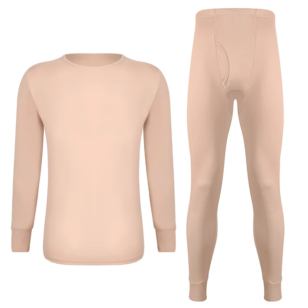 Long Johns Thermal Underwear for Men Fleece Lined Base Layer Set for Cold Weather