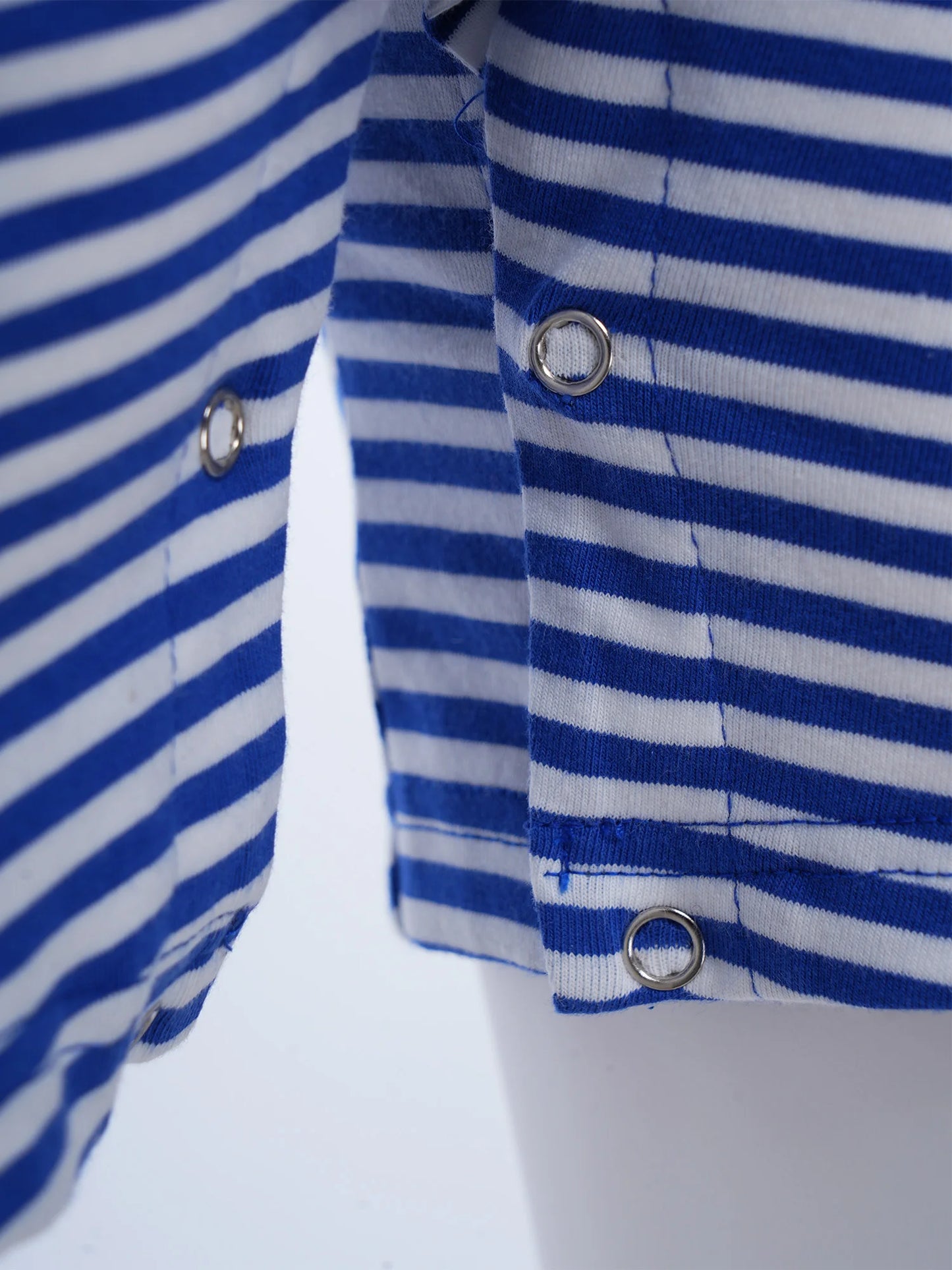 Mens Adults Striped Pajamas Bodysuit Cozy Homewear Turn-down Collar Buttoned Crotch Short Sleeve Rompers Underwear Loungewear