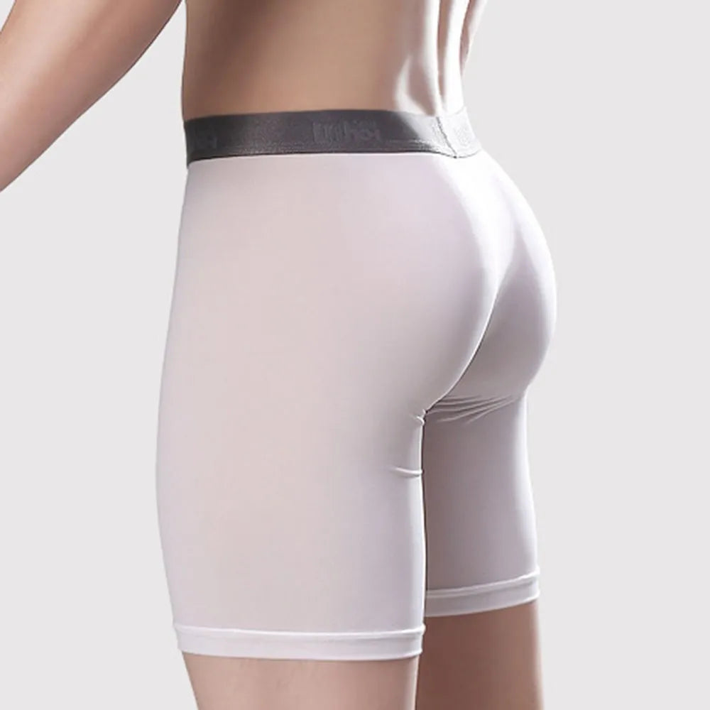 Mens Long Underwear U Convex Sports Boxers For Men Athletic Quick Dry Compression