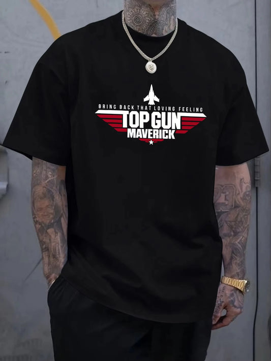 Top Gun Maverick Printing T Shirts Man Cotton Fashion T-Shirt Unisex Casual Oversize Clothes Soft Summer Trendy Street Tops
