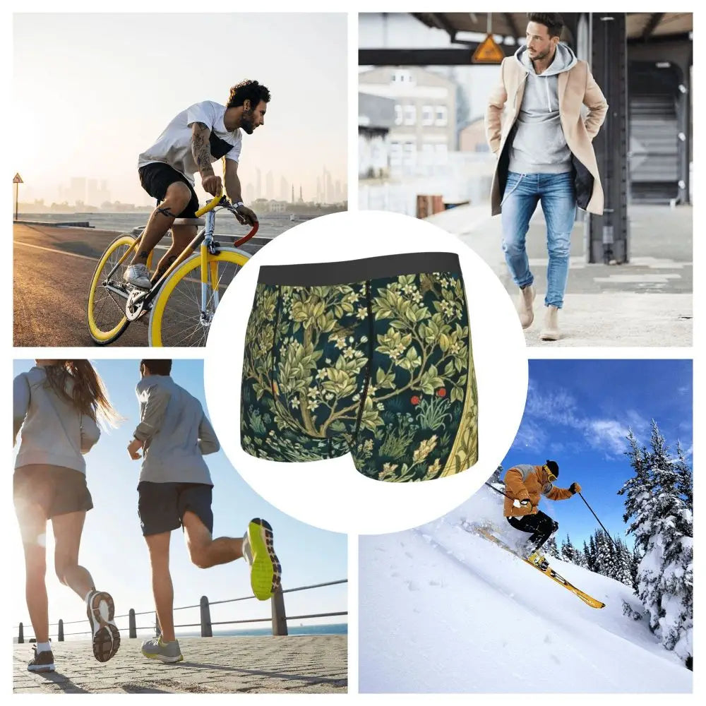 Breathable Cotton Polyester Boxer Shorts for Men