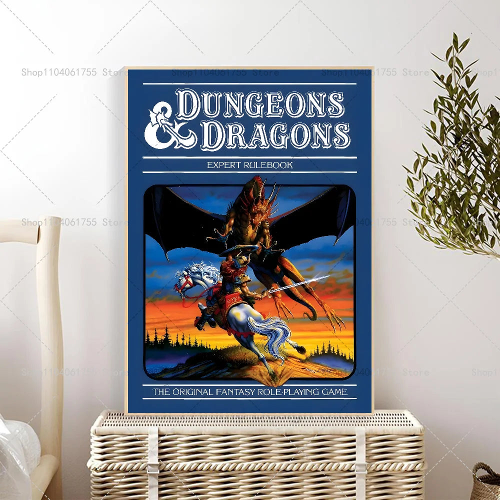 1PC Role playing Games Dungeons & Dragons Poster Self-adhesive Art Waterproof Paper