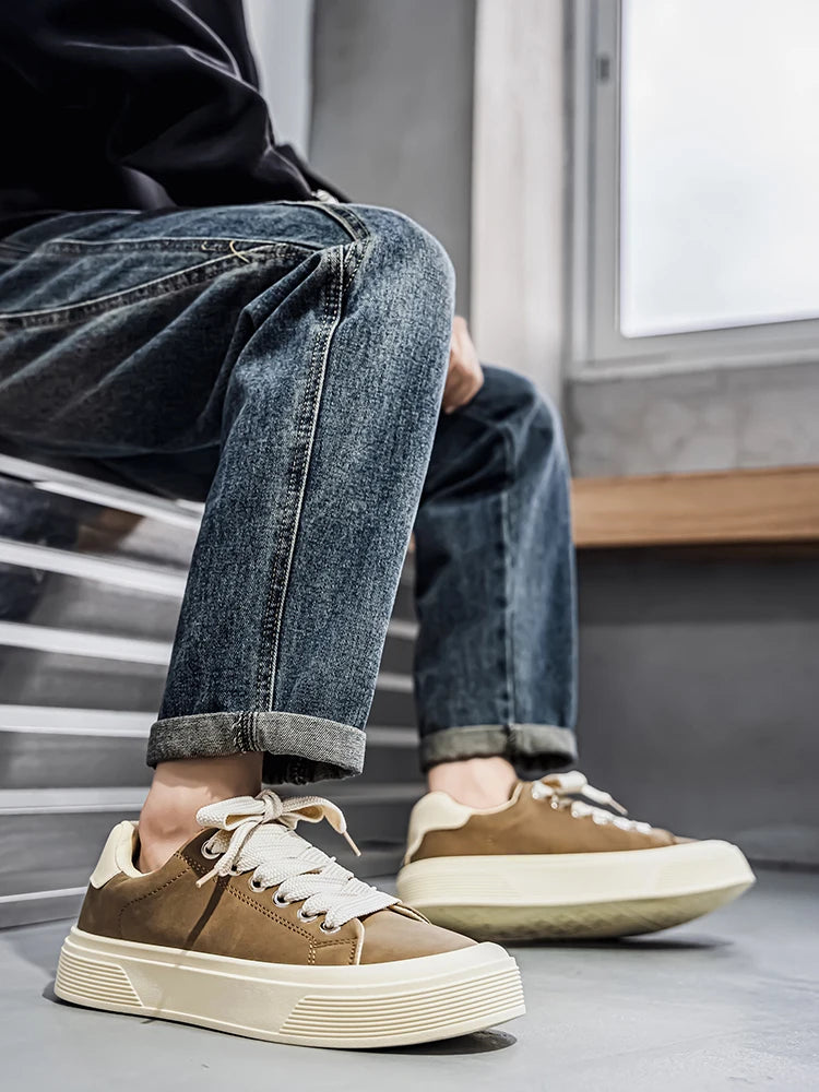 Men's Casual Sports Shoes with Anti Slip Platform