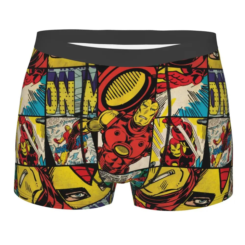 Iron-man Printed Boxer Briefs for Men