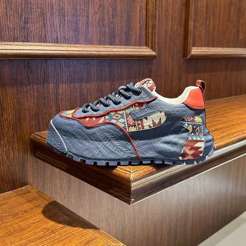 Men's Breathable Platform Casual Sneakers Large Size 39-48
