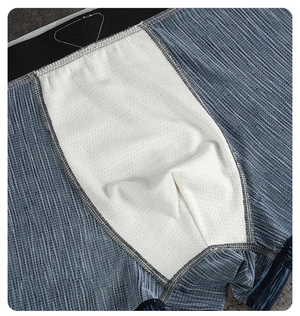 Men's Boxer Briefs Moisture-Wicking Polyester Spandex