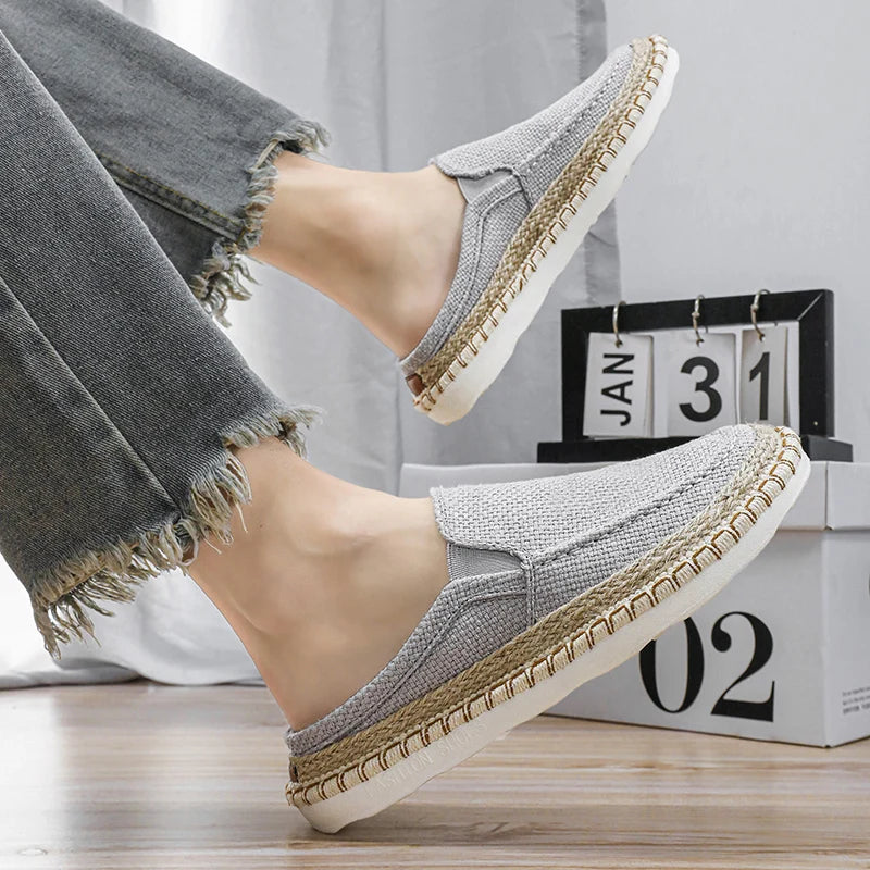 Men's Comfortable Canvas Slip-On Loafers for Daily Wear