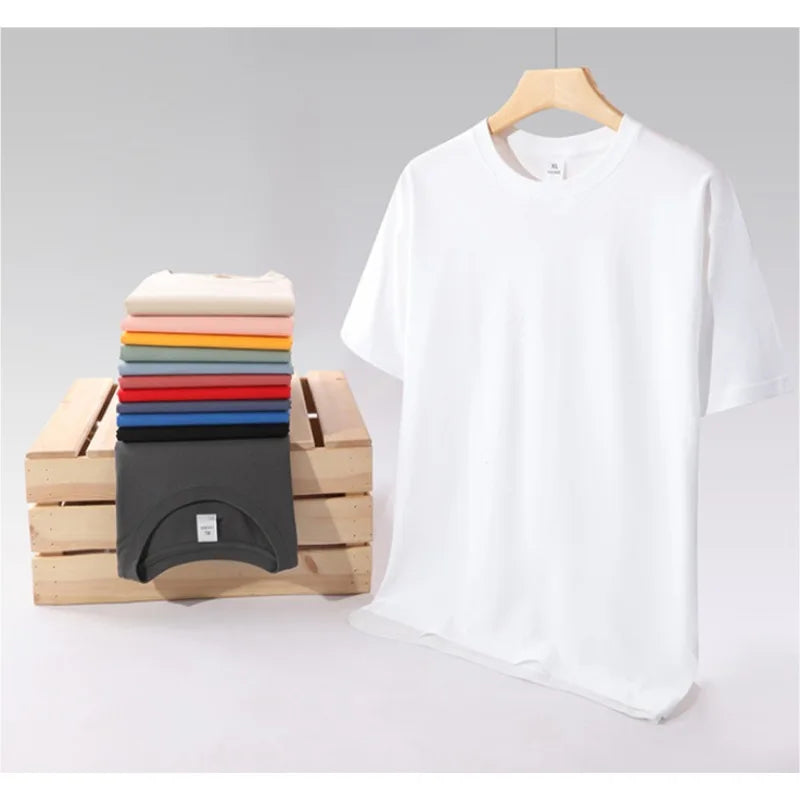 Men's Summer Short-sleeved Summer Fashion T-shirt, Trendy Printed Base Shirt, Youth-friendly Round-neck Casual Versatile Top