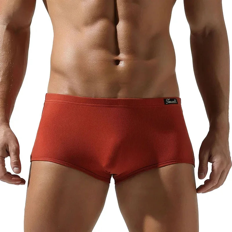 Men's Seamless Boxer Shorts Breathable Underwear