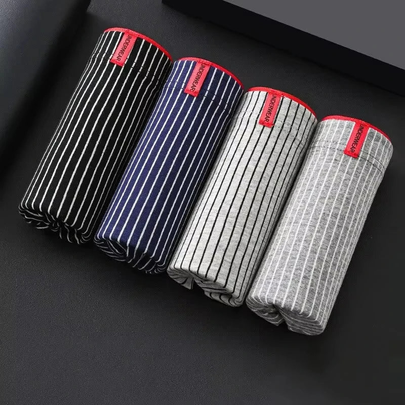 Men's Boxer Shorts Plus Size 4 Pack