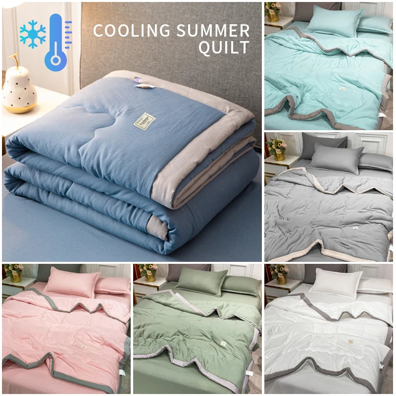 Lightweight Solid Color Summer Quilt in Polyester
