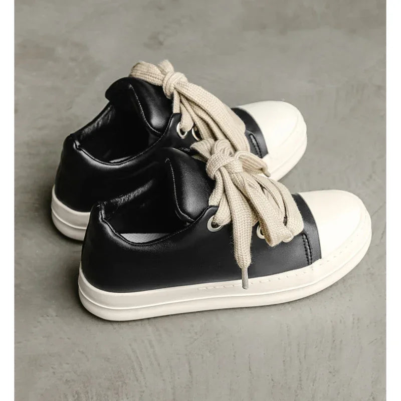 Men's PU Leather Casual Sneakers for Spring and Autumn