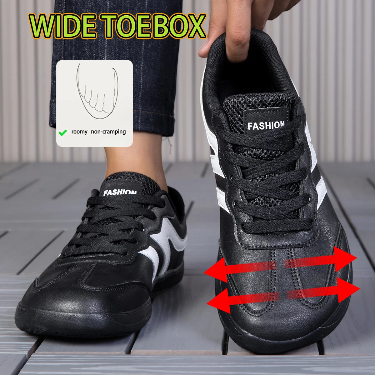 New Men Wide Toe Barefoot Shoes Women Breathable Board Shoes Outdoor Lightweight and Running Unisex Walking Shoes Trail Fashion