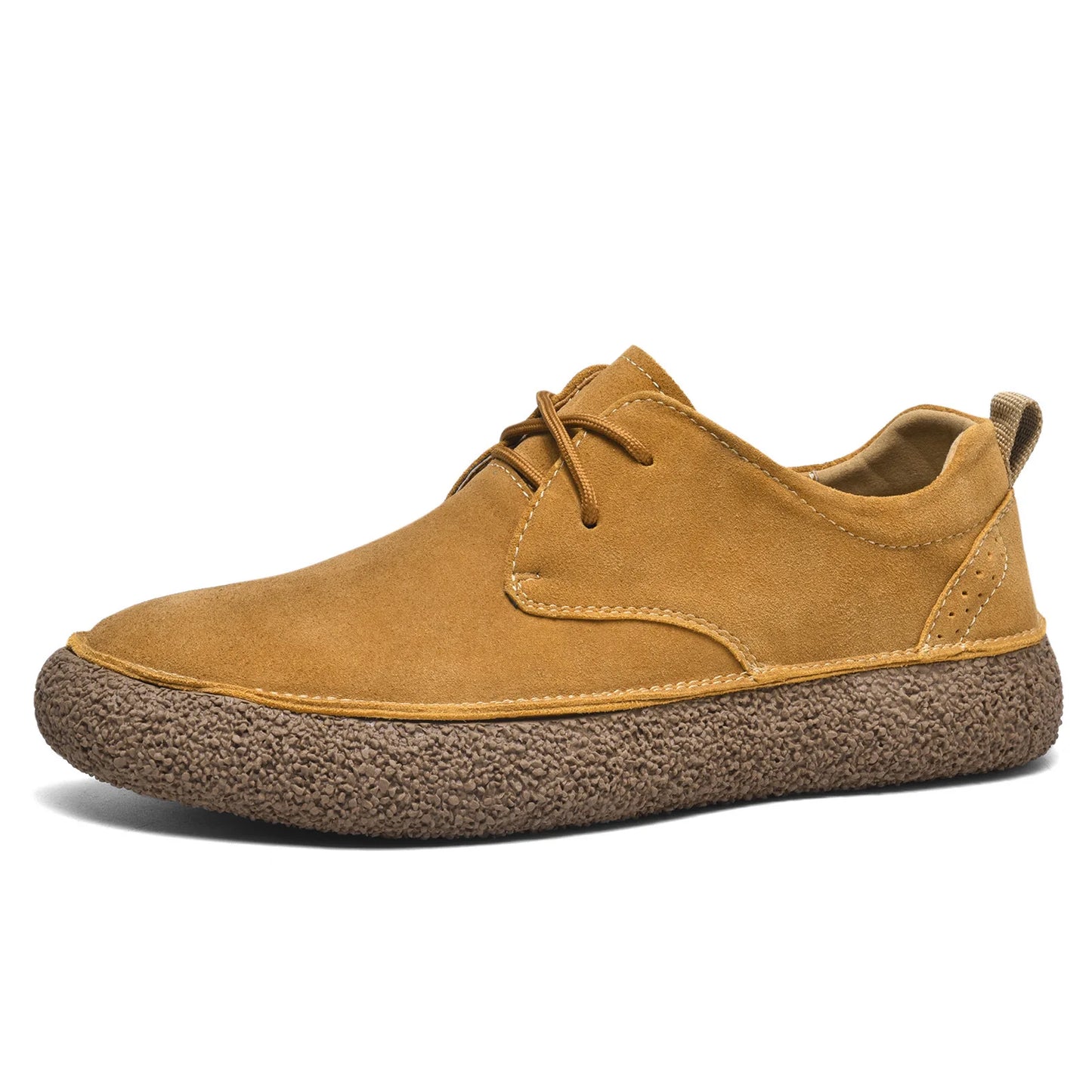 Men's Frosted Leather Casual Lace-Up Shoes