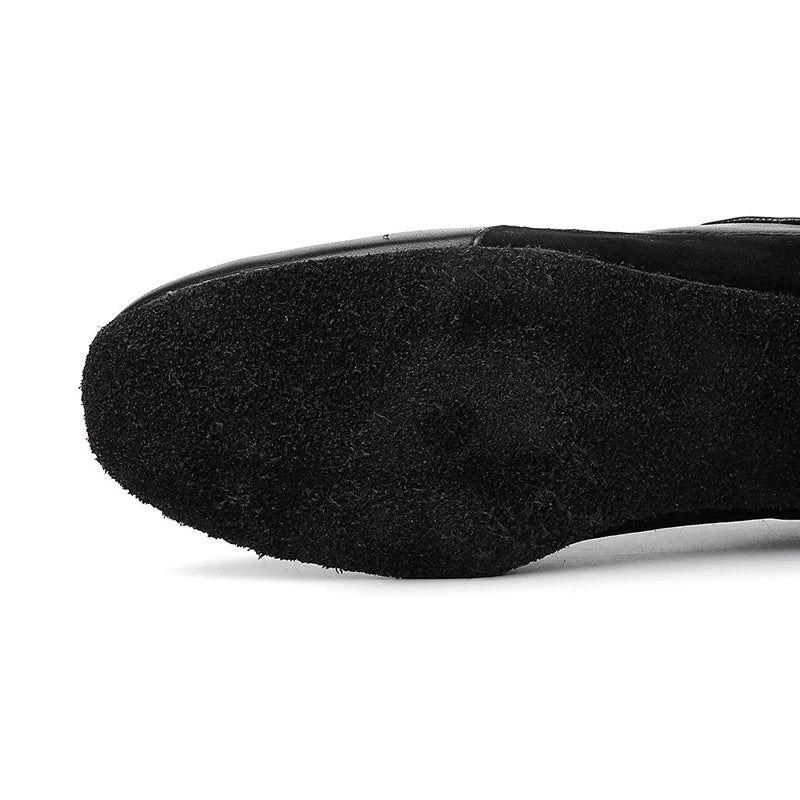 Men's Black PU Leather Ballroom Dance Shoes
