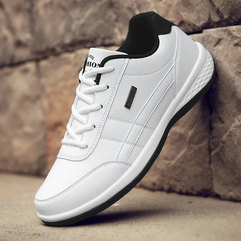 Men's Casual Sports Shoes Breathable Leather Non-Slip