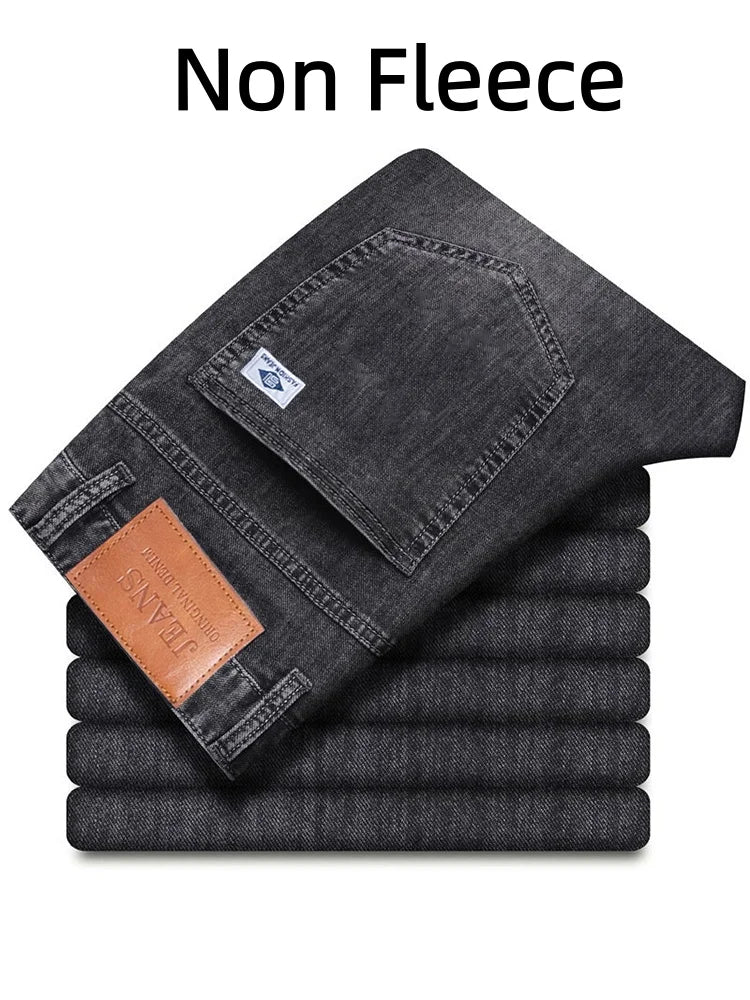 Men's Loose Straight Leg Jeans Casual Pants