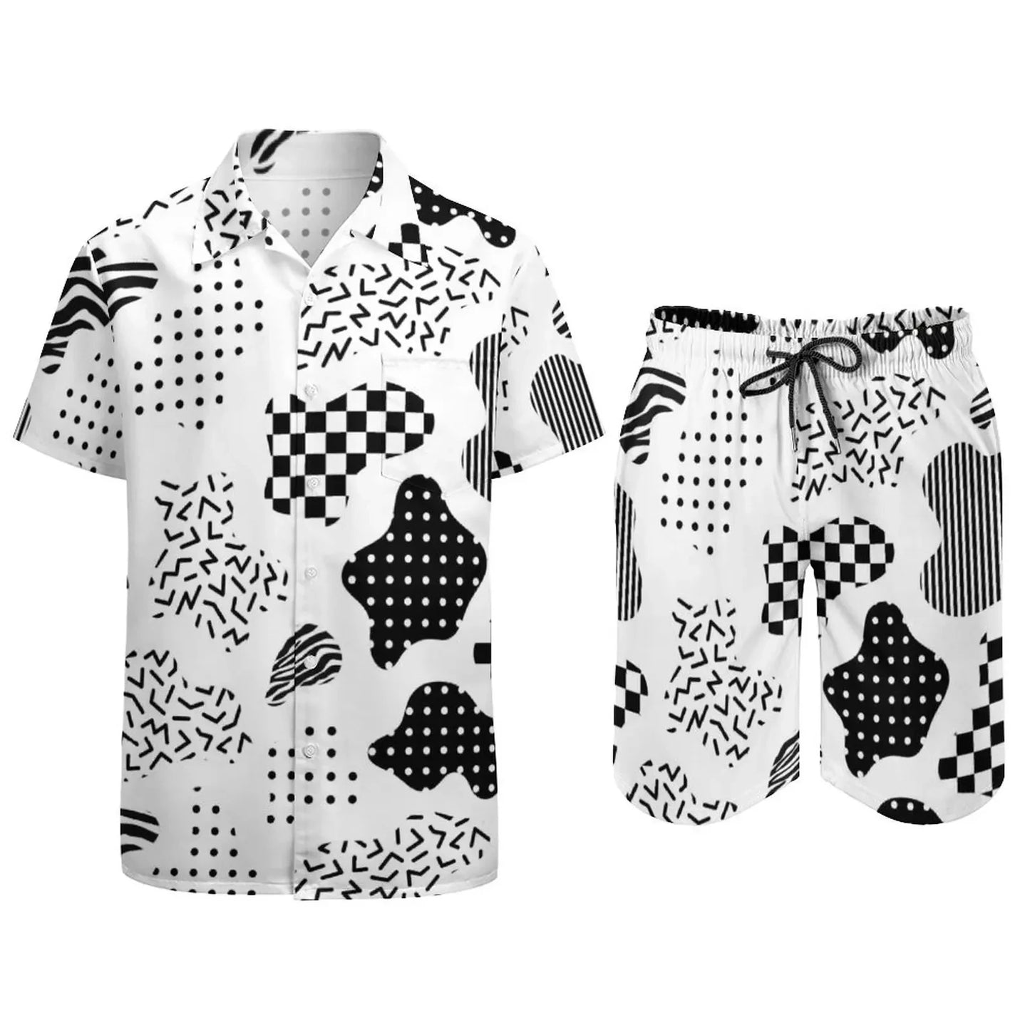 Psychedelic Magic Mushroom Men 2Pcs Casual Set