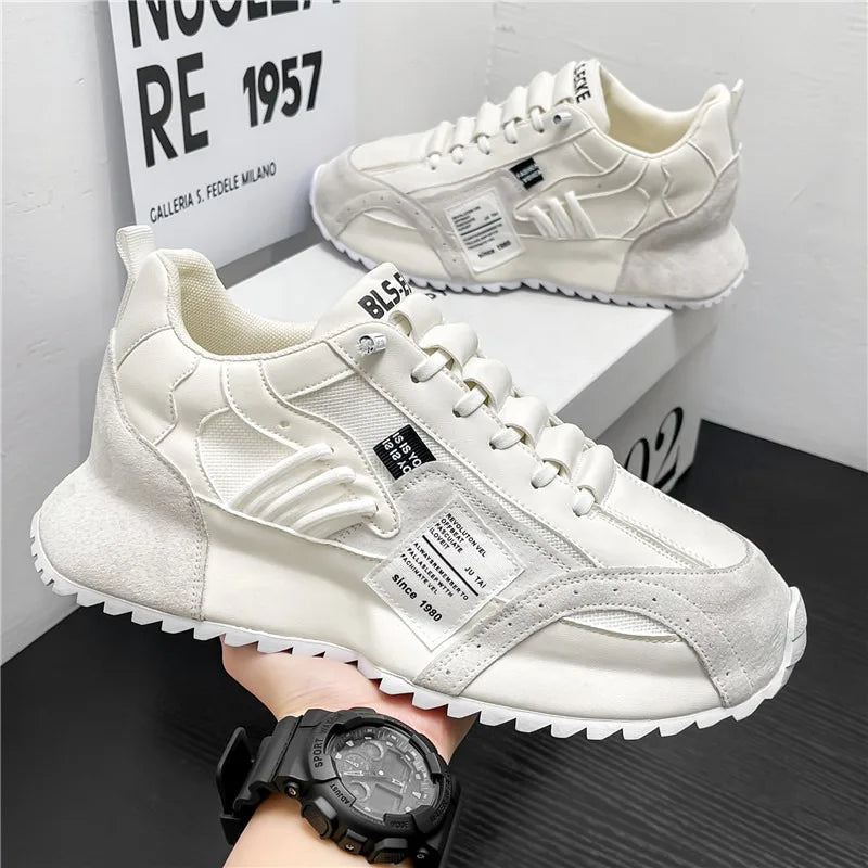 Men's Casual Breathable Sneakers with Elastic Band