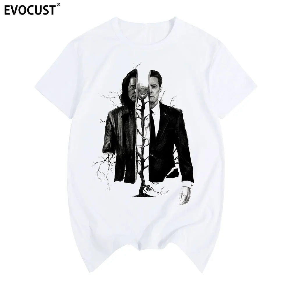 twin peaks 2019 men tops fashion Clothes T shirt Slim Fit Casual women tees funny tshirt