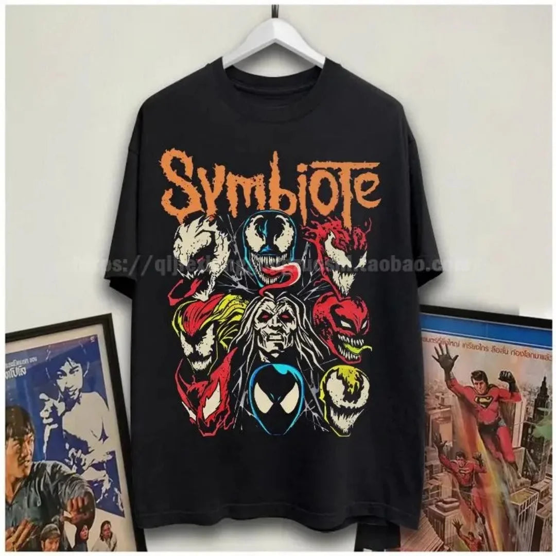 Y2K Friendly Neighbourhood Marvel Spider Man Short Sleeve T-Shirt for Men and Women