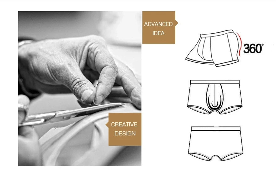 Men's Multicolor Boxer Shorts in Nylon and Spandex