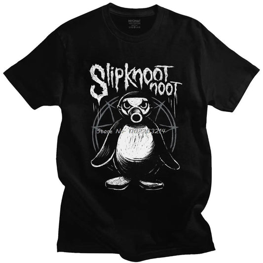 Funny Cotton Pingu T-Shirt for Men