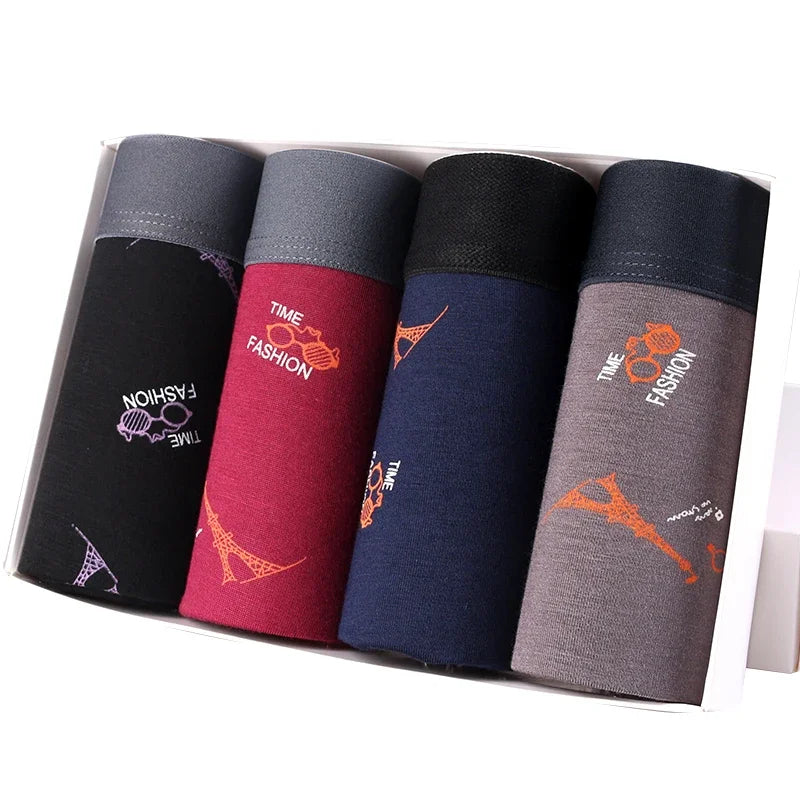 Men's Boxer Shorts in Spandex and Viscose