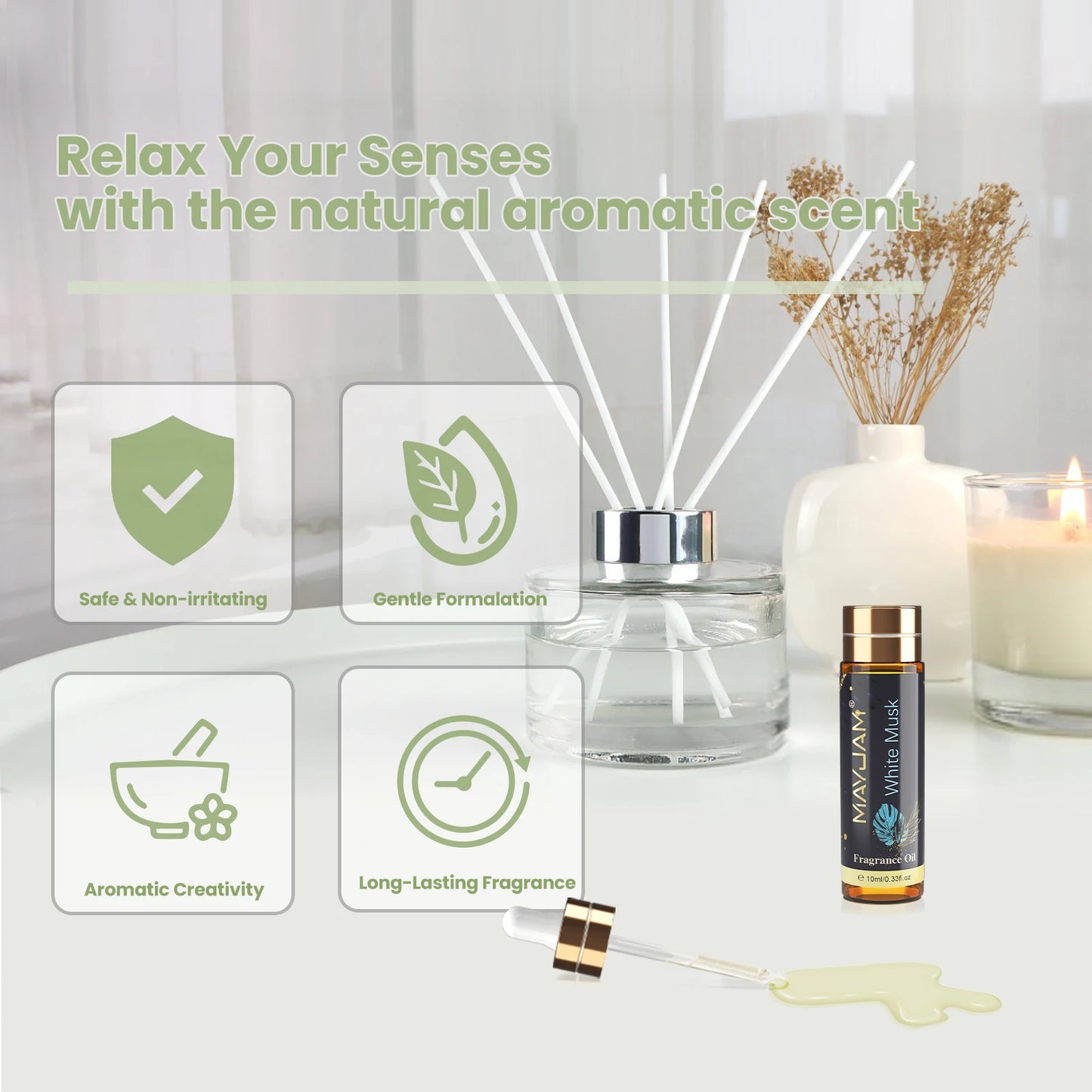 MAYJAM Aromatherapy Oil Fragrance Oil for Diffusers