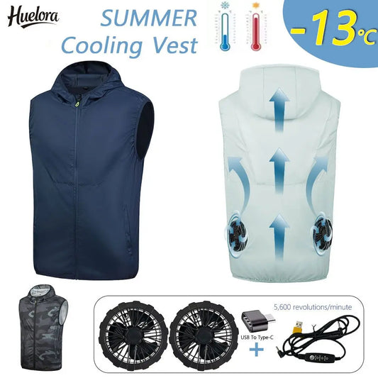 Summer Cooling Vest Fan for Men and Women