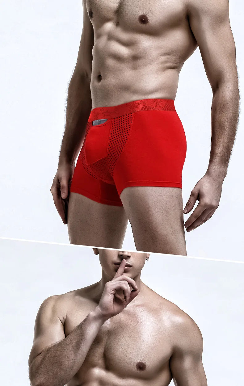 Men's Modal Boxer Shorts in Indigo