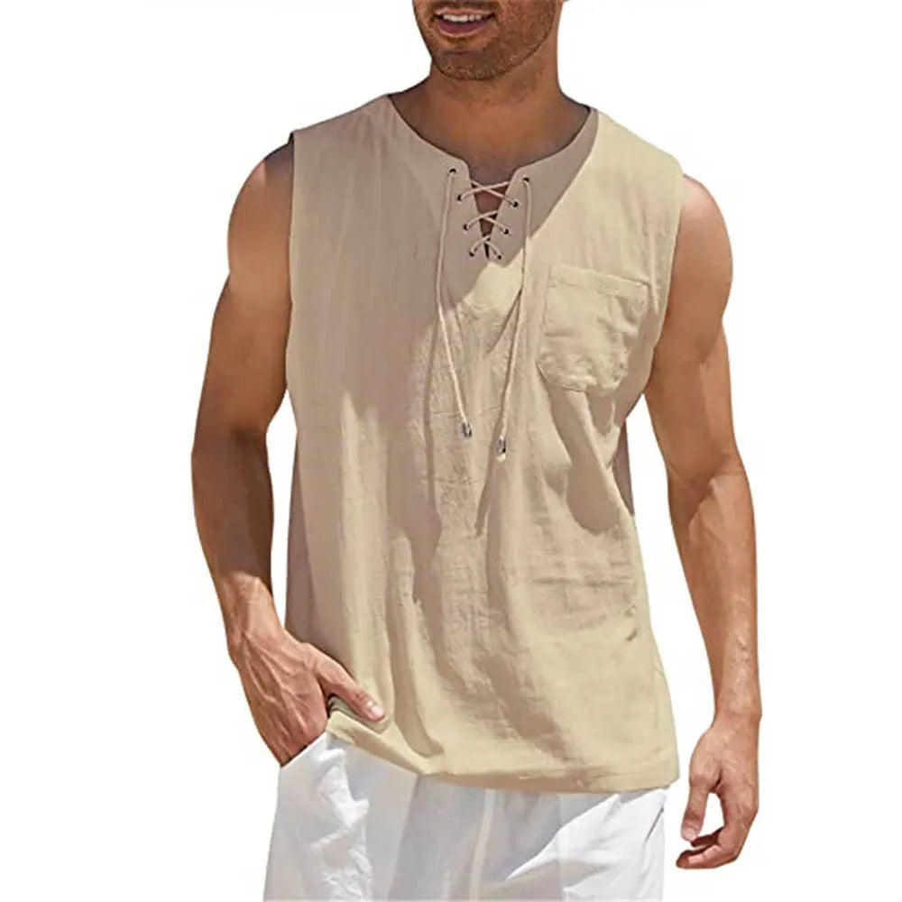 Men's Summer Lightweight V-Neck Tank Top