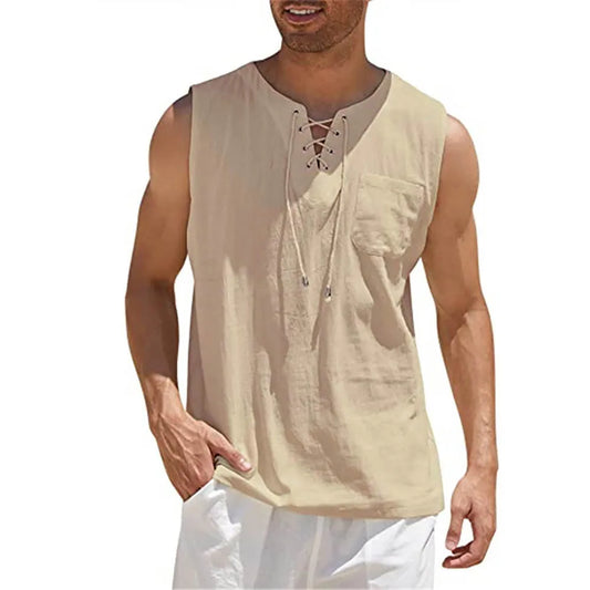 Men's Summer Lightweight V-Neck Tank Top