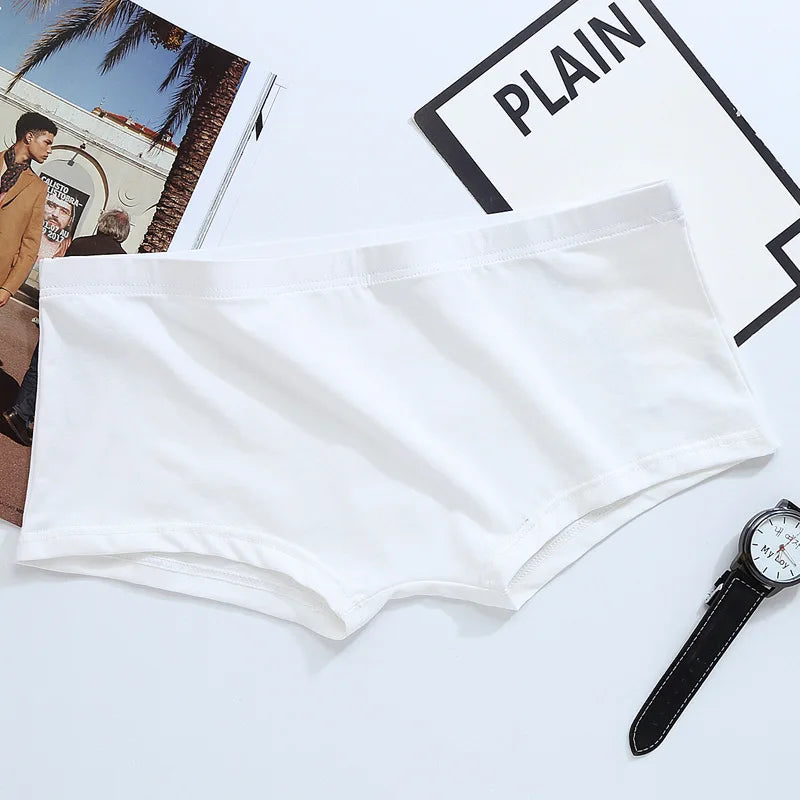 Men's Solid Cotton Boxer Shorts