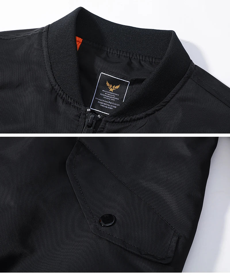 Bomber Jacket Men Winter Autumn College Camouflage Jacket